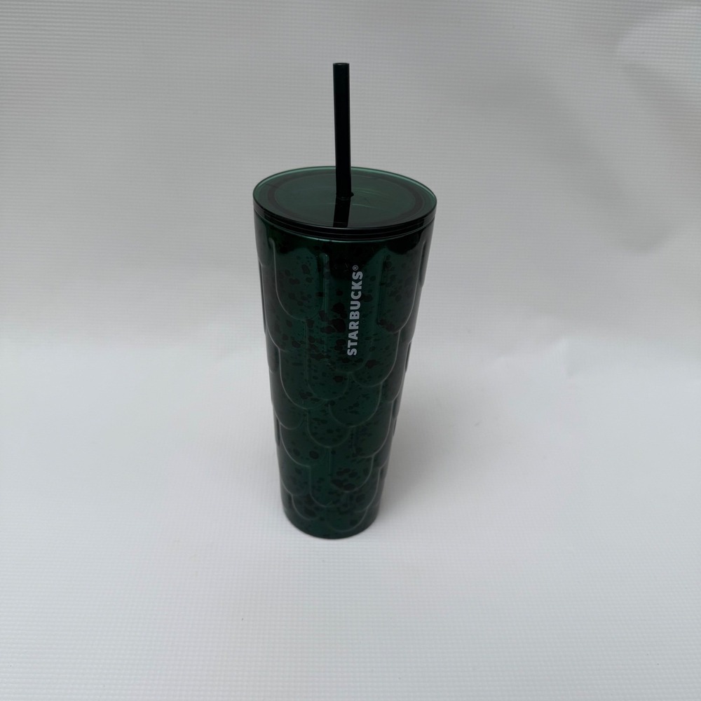 Starbucks Siren Green Scales Spotted Tumbler 24 oz